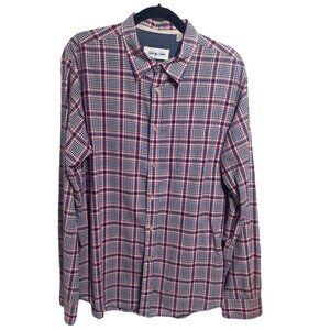 Shirt by Shirt Plaid Long Sleeve Button Down Shirt XL